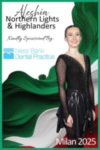 Aleshia joins Highland Synchronised Ice Skating to compete in Milan